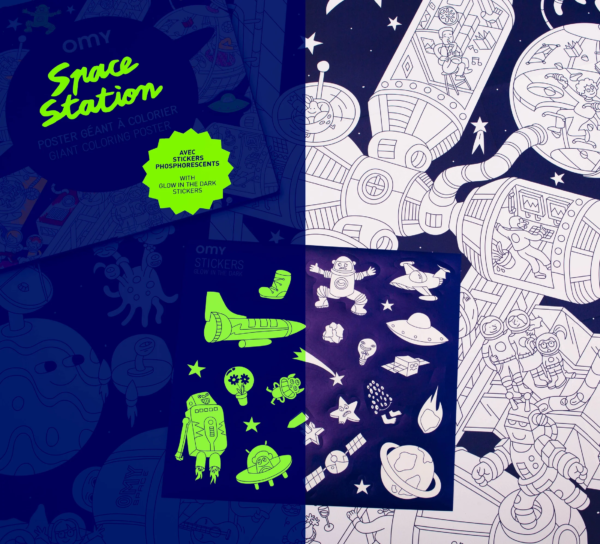 Omy space station ausmalbild