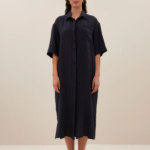 By bar Leinenkleid