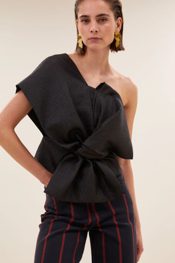 By bar Amsterdam schwarzes Oberteil